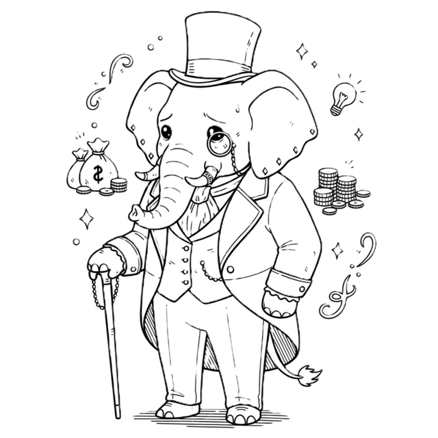 Wealthy Tusky Standing With Proud